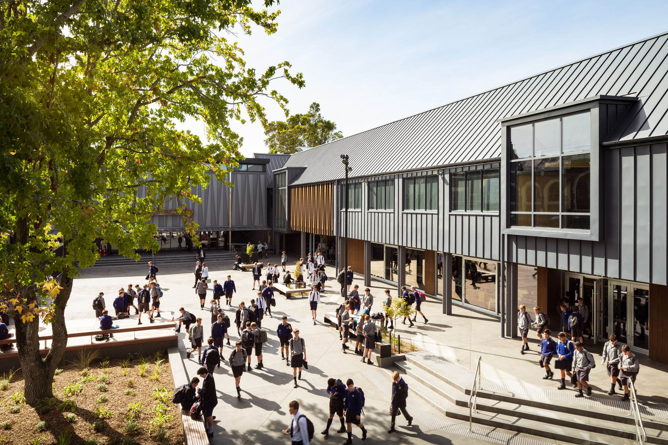 Photographer: Lightforge Christchurch Boys' High School Caddick and Caldwell Blocks