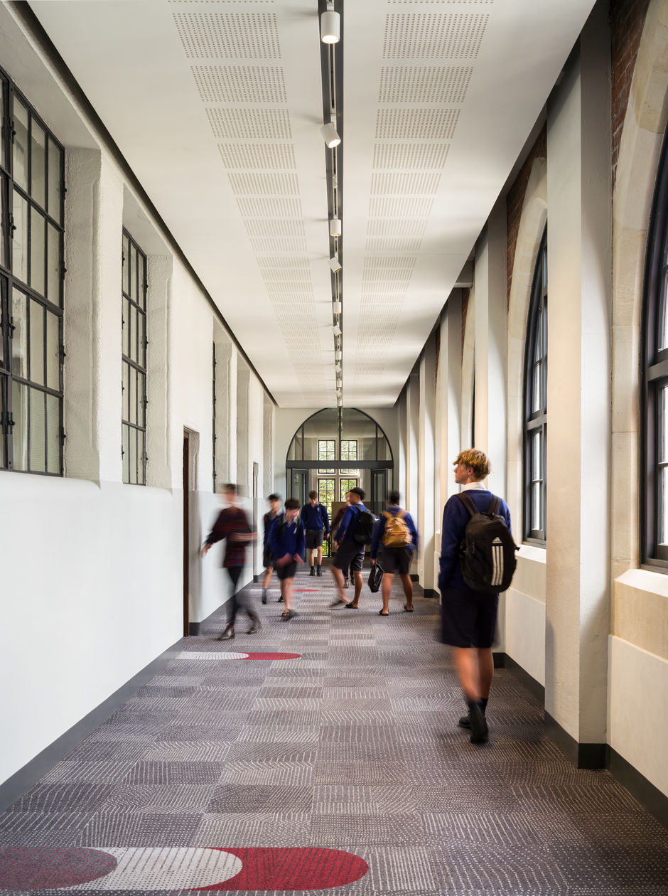 Corridor Main Block Christchurch Boys' High School