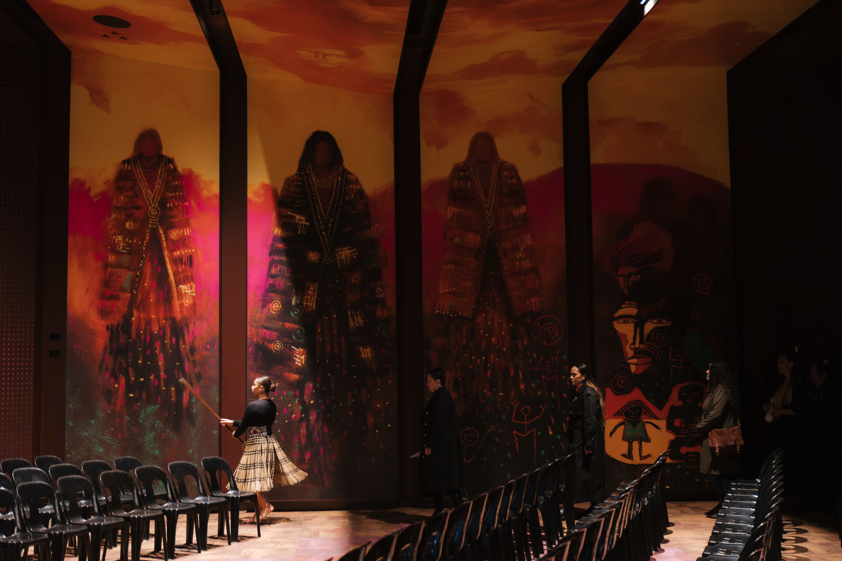 Photo Credit: Wellington City Council Nga Pou Ruahine roam, artwork by Darcy Nicholas