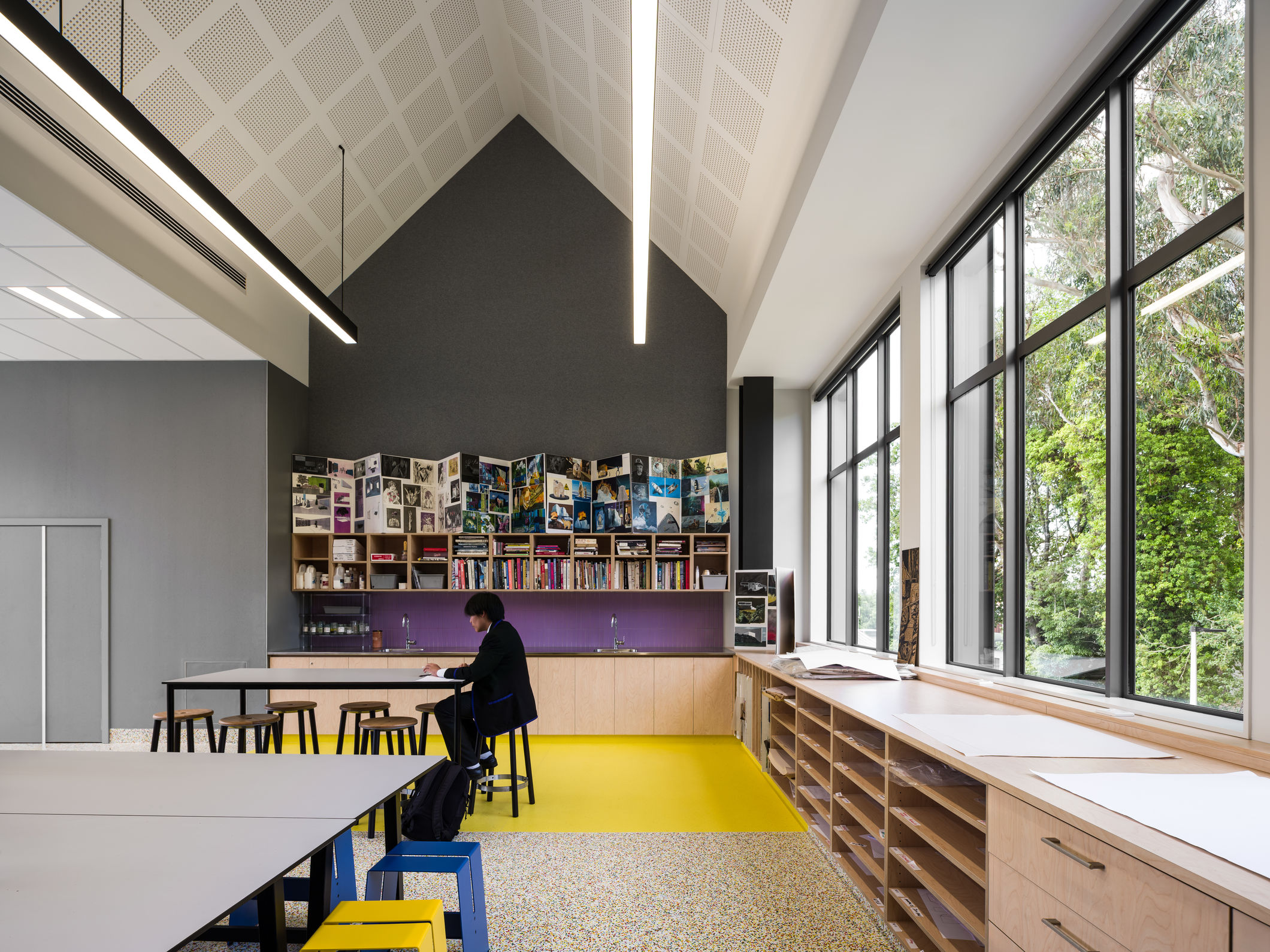 Art Classroom within the new Annex Main Block Christchurch Boys' High School
