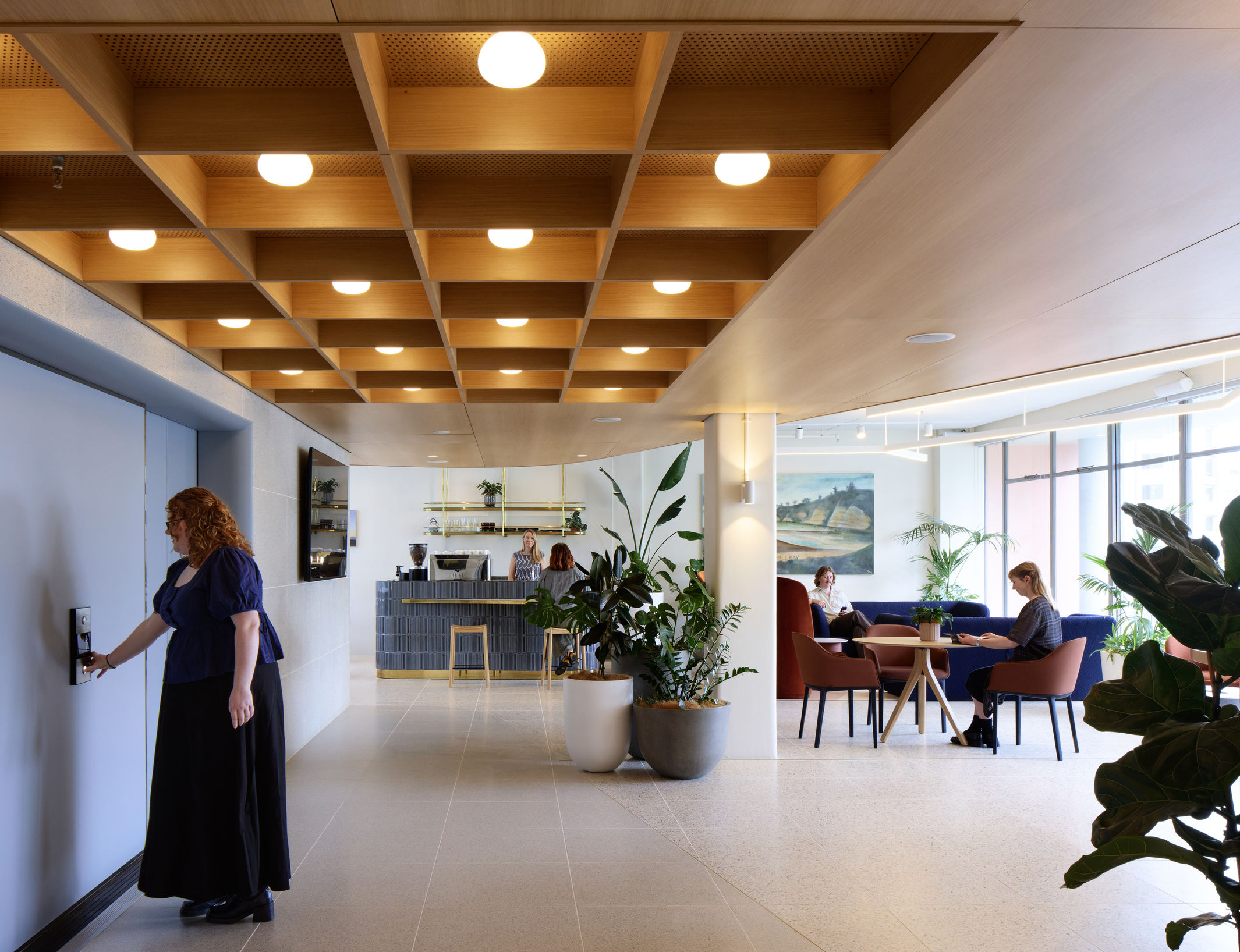 Main reception and welcome area on Level 7 JB Morrison Lawyers